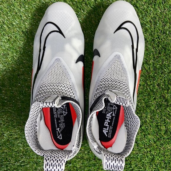Nike Alpha Menace Elite 3 White Black University Red CT6648 103 Men Sz 14.5 NEW main image 8